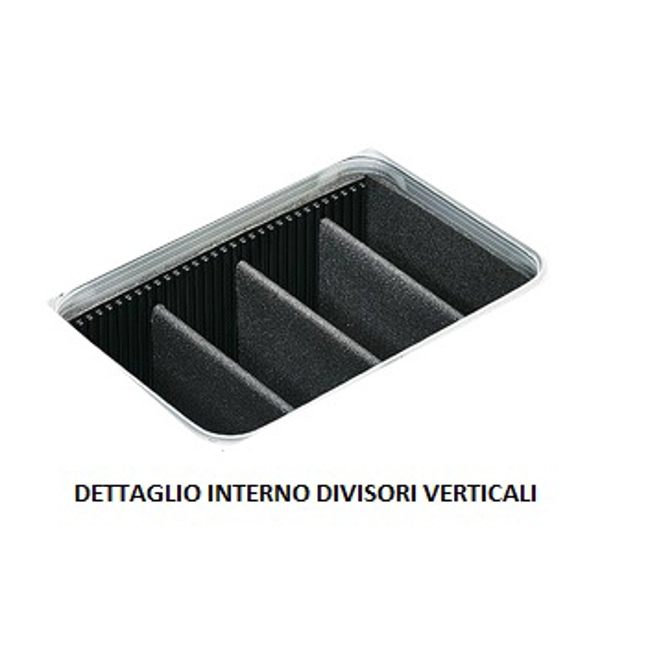 Vendita online Bauletto arco 385X270X350 mm. finitura liscia e scomparti verticali
